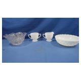 All Vintage-Fenton Glass Rose Bowl Vase,Hazel