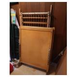 Vintage Wooden Crib, approx. 51x26.5x43", for