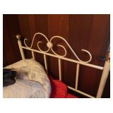 Headboard (metal) & Frame-twin size. Headboard