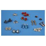 Vintage Clip-On Costume Earrings