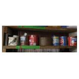 Cans of Various sized Nails,Screws &Container of