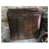4 Sets of Wooden Shutters,2 Three Piece,2 Two