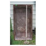 Metal Concrete Mix Bin, 62x34x10", & Large Mix