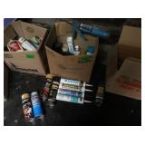 Caulking Gun,Tubes of Caulking,Partial Cans