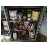 Three Shelves of Variety of Partial Cans of