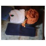 Blankets and a White Holiday Afghan (Large)