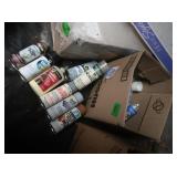 Old Partial Containers of Wood Glue,Spray