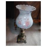 Vintage Victorian style Milk Glass Hurricane