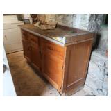 60.50x37x24" Table Top Cabinet w/3 Drawers & 3