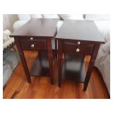 2 Wooden End Tables-13x22x23"H