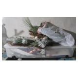 Christmas Wrapping paper,Pine Swag&66qt Under Bed
