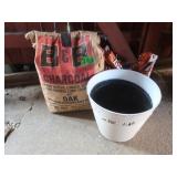 Partial Bags of Charcoal,Hardwood Pellets,Plastic