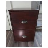 2 Drawer Wooden Storage Cabinet-15x16x24"