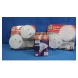 3 NIB Smoke Detectors,Phillips 65W Dimmable LED