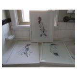 3 Decorative Picture Plaques-13x17x1.5"