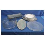 Bubble Glass Serving Tray,Porcelain Serving