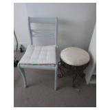 Padded Chair w/Padded Stool(14x18")