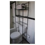 3 Shelf Towel Rack-23x10x59"H&Stand-up Mirror