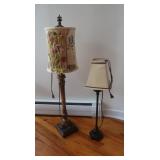 Vintage Table Lamp w/Decorative Fabric