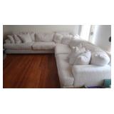 Overstuffed 3 pc.Sectional Sofa(2 pcs) *Very Good