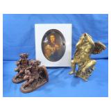 Decorative 'Charger Plate' pic-NIB, & Bronze
