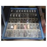 Hardware Storage unit, 16.25x6.5x15', w/contents