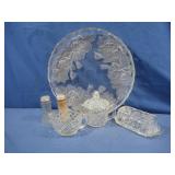 Glass Plate,Creamer Set,Butter Dish&more