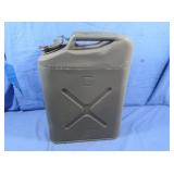 Vintage 5-gal Steel 'Jerry' Can, 6x13.5x18'