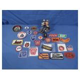 Ass't of Railroad Patches&Pins&Ceramic 'Keeper of
