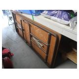 Wood&Metal Folding Table 72x30'