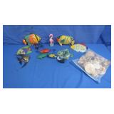 Over 100 Various Seashells,&Fish Decorations