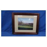 Glass Framed Scenic View-16.5x13.5'