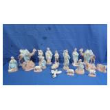 Ceramic 20pc Nativity Scene-Complete