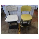 2 Vintage Kitchen chair/stools, 34'H