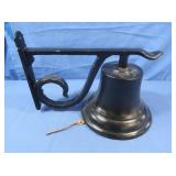 Cast Iron Wall Mount Bell 12x7x8'