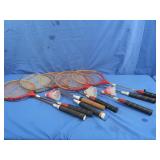 8 Badminton Rackets-4 are Regent Champion