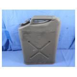 Vintage 5-gal Steel 'Jerry' Can, 6x13.5x18'