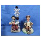 Ceramic Musical Hobo Figure 15' & Ceramic