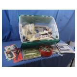 Lg lot of Sewing Notions,Fabric Pieces,Embroidery