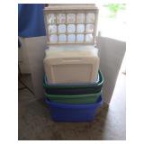 Totes,various sizes,some Lids