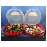 Lg Christmas Wreath approx. 20x20'& other