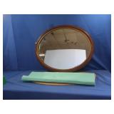 Wall Mirror 25x32' & Wooden Lap Desk 31x12.5'