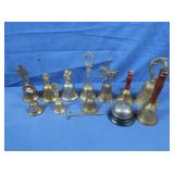 Ass't of Hand Bells & 1 Hotel Service Bell, some