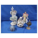 Porcelain Angel Figure 15'H, Franklin Mint