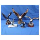 Ass't of Ceramic&Metal Eagle Figures
