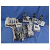 Ass't of Telephones, Corded&Cordless &more