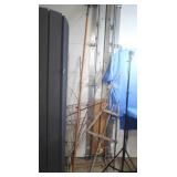Tree Pruner approx. 8' High, & Wooden Trellises