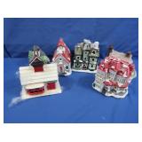 Ceramic Christmas Village Houses