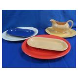 Vntg Fiestaware-Large Gravy Boat,2 Serving