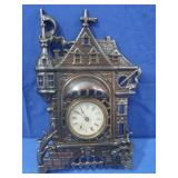 Antique Tudor Castle Clock freaturing Roman